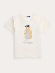 Polo Ralph Lauren White Knit T-Shirt - Image 5 of 5
