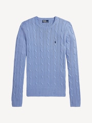 Polo Ralph Lauren Blue Julianna Long Sleeve Pull Over Jumper - Image 1 of 2
