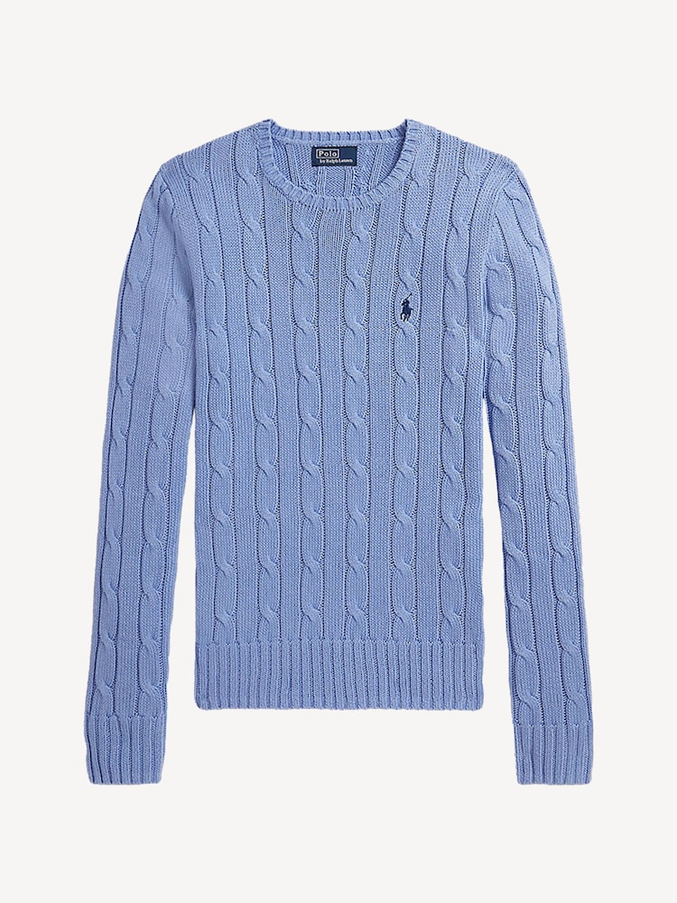 Polo Ralph Lauren Blue Julianna Long Sleeve Pull Over Jumper - Image 1 of 2