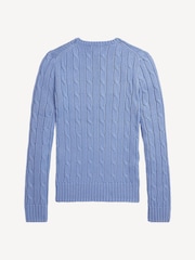 Polo Ralph Lauren Blue Julianna Long Sleeve Pull Over Jumper - Image 2 of 2