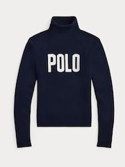 Polo Ralph Lauren Blue Rollneck Graphic Sweater - Image 10 of 10