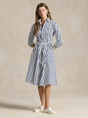 Polo Ralph Lauren Blue Long Sleeve Day Dress - Image 1 of 5