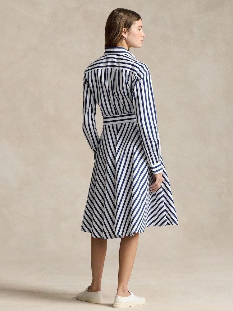 Polo Ralph Lauren Blue Long Sleeve Day Dress - Image 2 of 5