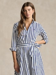 Polo Ralph Lauren Blue Long Sleeve Day Dress - Image 3 of 5