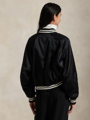 Polo Ralph Lauren Black Woven Bomber Jacket - Image 2 of 5