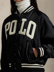 Polo Ralph Lauren Black Woven Bomber Jacket - Image 5 of 5
