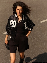 Polo Ralph Lauren Black Woven Bomber Jacket - Image 6 of 6