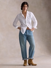 Polo Ralph Lauren White Long Sleeve Button Front Shirt - Image 3 of 6