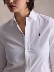 Polo Ralph Lauren White Long Sleeve Button Front Shirt - Image 4 of 6