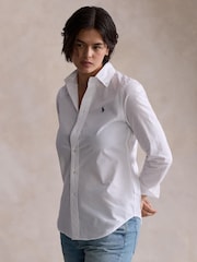 Polo Ralph Lauren White Long Sleeve Button Front Shirt - Image 5 of 6