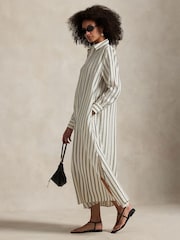 Polo Ralph Lauren White Woven Shirt Dress - Image 4 of 7