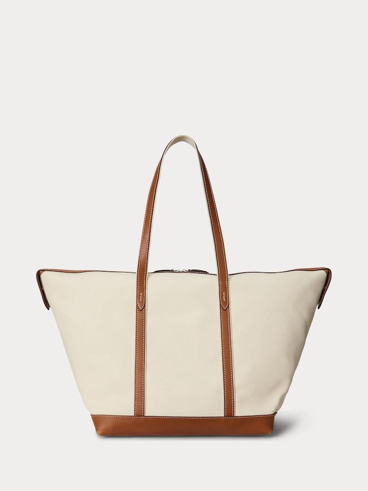 Polo Ralph Lauren Natural Large Tote Bag - Image 2 of 5 Polo Ralph Lauren Natural Large Tote Bag - Image 2 of 5