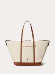Polo Ralph Lauren Natural Large Tote Bag - Image 6 of 6