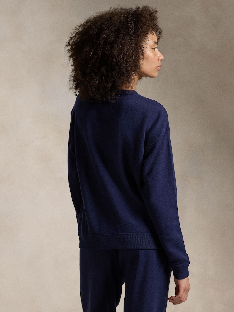 Polo Ralph Lauren Blue Long Sleeve Sweatshirt - Image 2 of 4 Polo Ralph Lauren Blue Long Sleeve Sweatshirt - Image 2 of 4