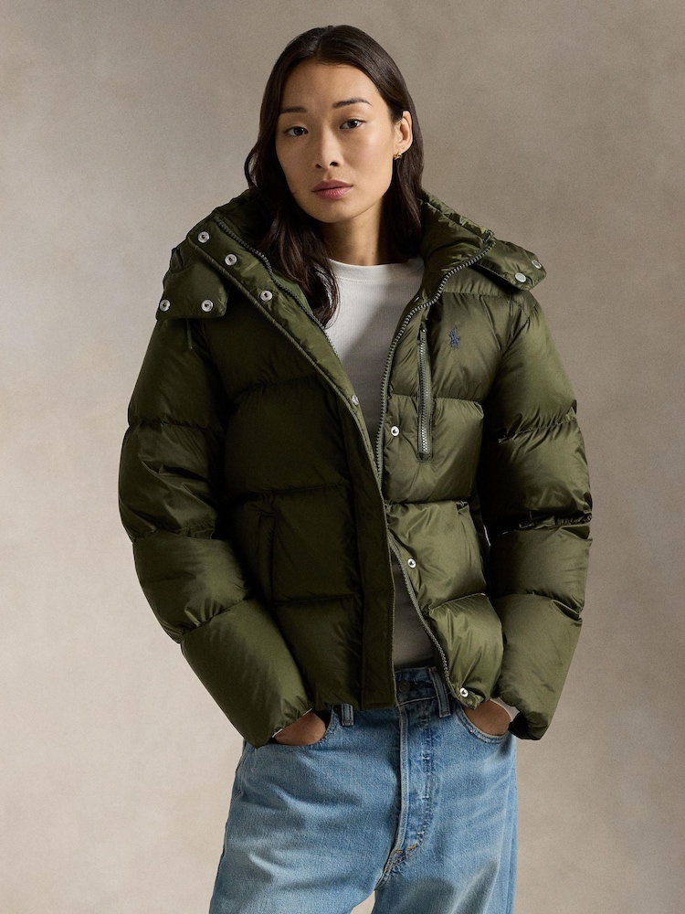 Polo Ralph Lauren Green Curly Insulated Coat - Image 1 of 3