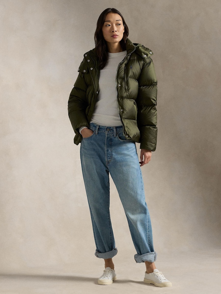 Polo Ralph Lauren Green Curly Insulated Coat - Image 3 of 3