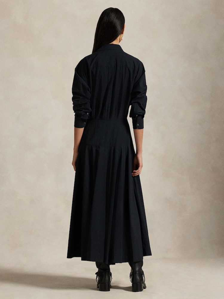 Polo Ralph Lauren Black Woven Shirt Dress - Image 2 of 5