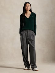 Polo Ralph Lauren Green Kimberly Long Sleeve Pullover Jumper - Image 4 of 4