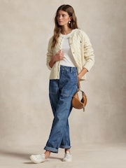 Polo Ralph Lauren Cream Cable Knit Cardigan - Image 3 of 5