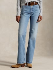 Polo Ralph Lauren Blue Standard Full Length Flare jeans - Image 1 of 5