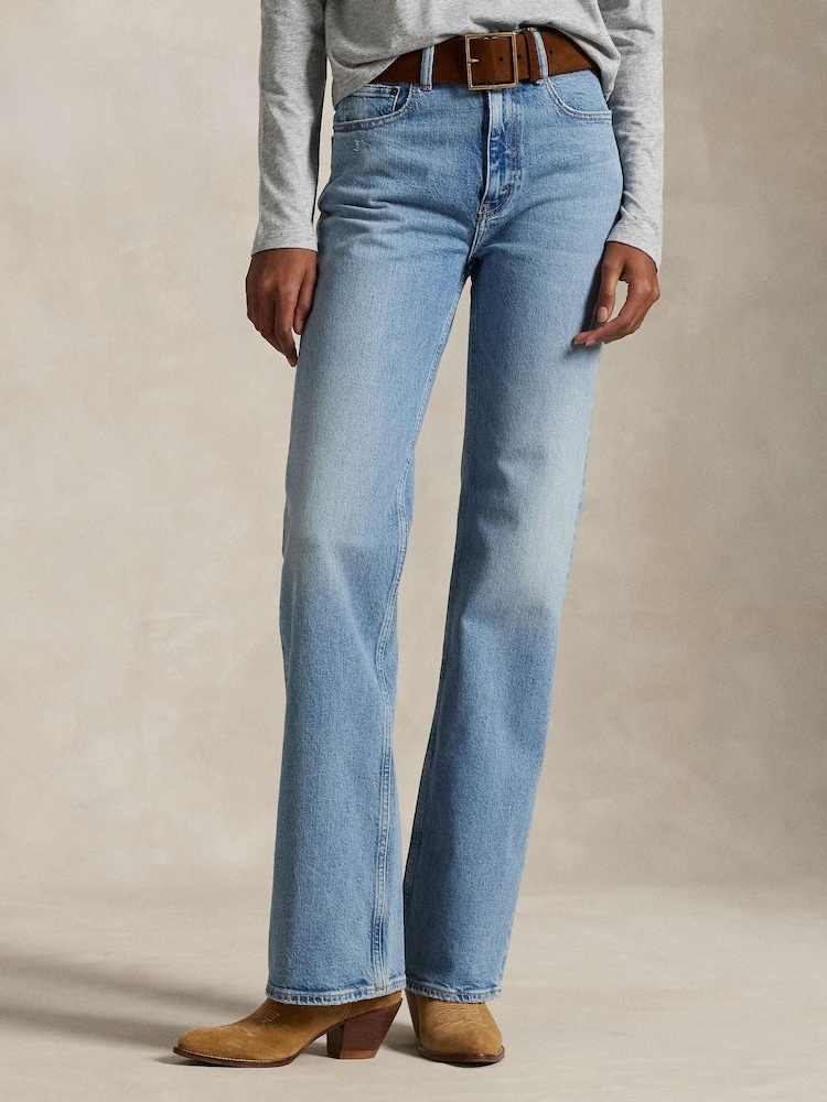 Polo Ralph Lauren Blue Standard Full Length Flare jeans - Image 1 of 5