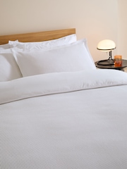 MADE.COM White Waffle Duvet Cover and Pillowcase Set - Image 2 of 5