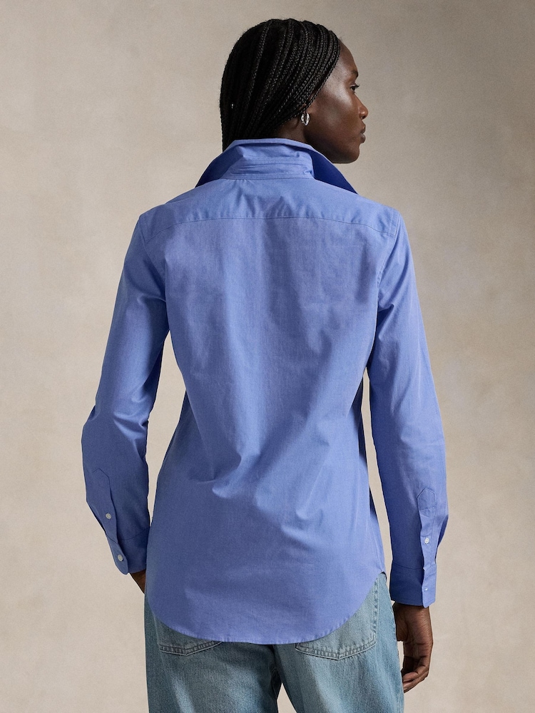 Polo Ralph Lauren Blue Long Sleeve Button Front Shirt - Image 2 of 4