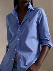 Polo Ralph Lauren Blue Long Sleeve Button Front Shirt - Image 3 of 4
