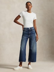 Polo Ralph Lauren Blue Ankle Wide Jeans - Image 1 of 5