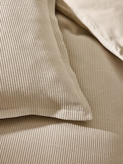 MADE.COM Natural Oatmeal Waffle Duvet Cover and Pillowcase Set - Image 2 of 5