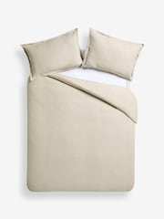 MADE.COM Natural Oatmeal Waffle Duvet Cover and Pillowcase Set - Image 5 of 5