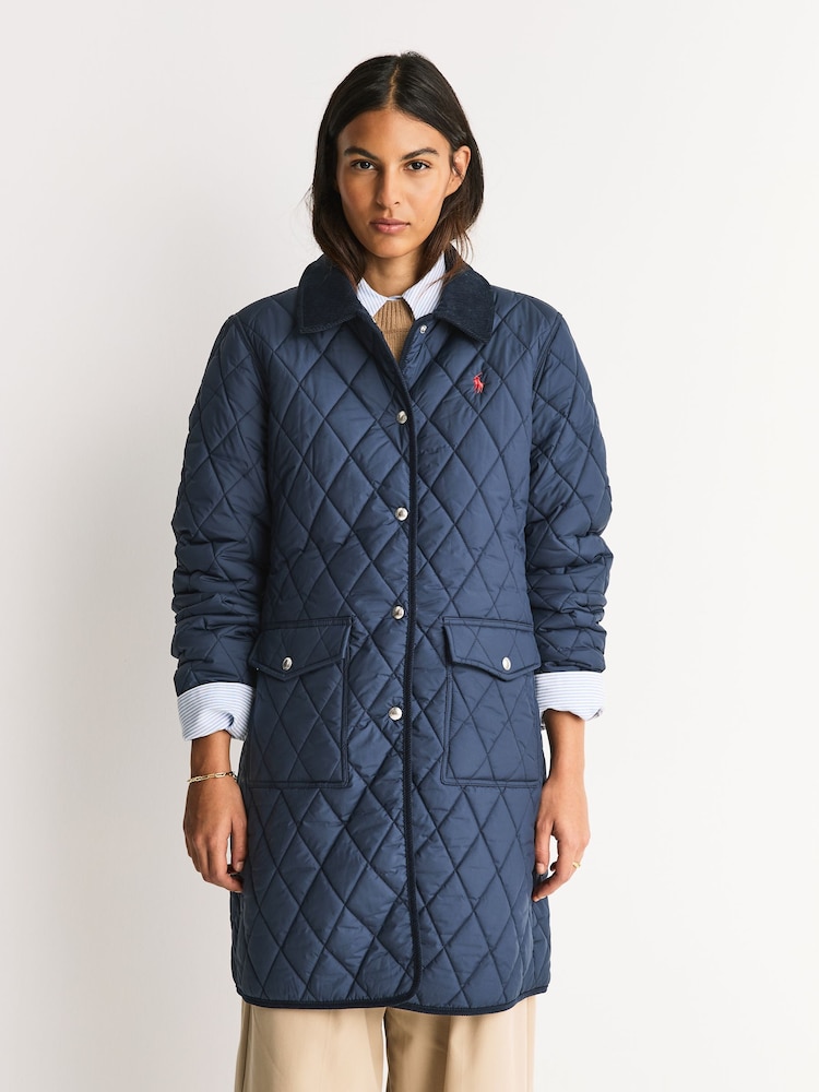 Polo Ralph Lauren Blue Woven Coat - Image 1 of 7