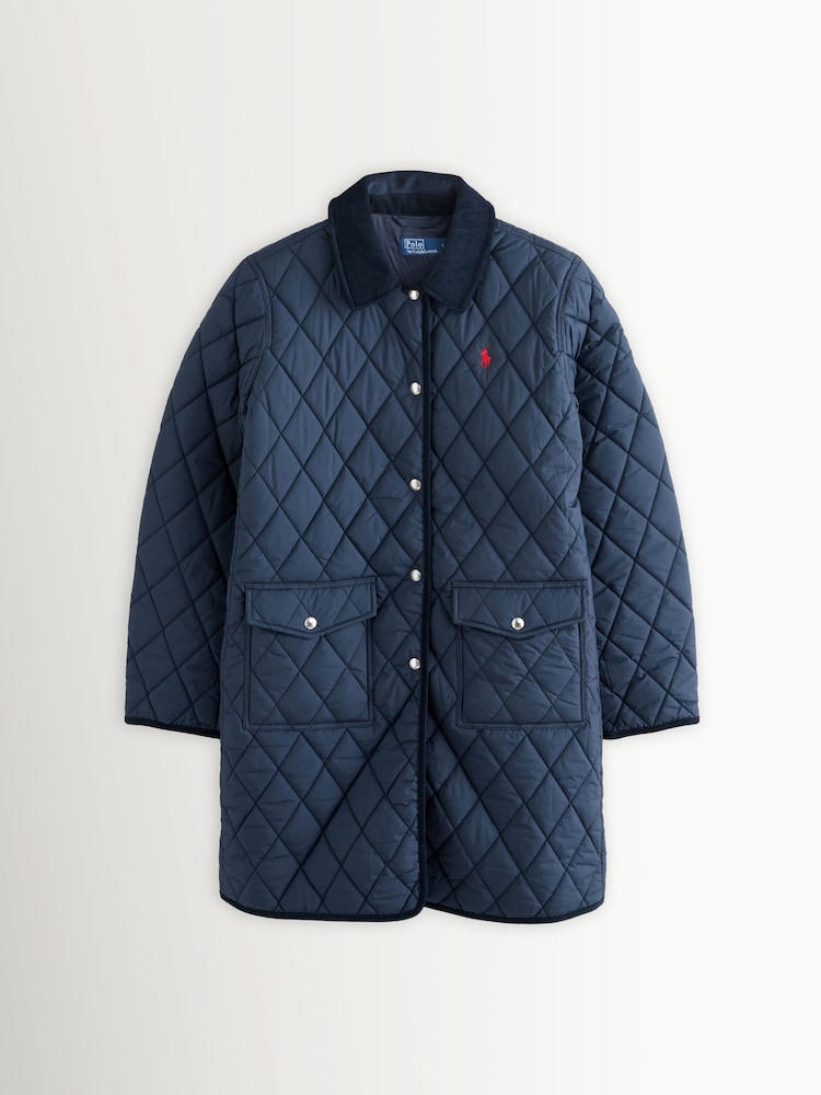 Polo Ralph Lauren Blue Woven Coat - Image 7 of 7