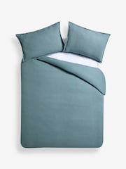 MADE.COM Marine Blue Waffle Duvet Cover and Pillowcase Set - Image 5 of 5