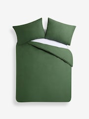 MADE.COM Forest Green Textured Duvet Cover and Pillowcase Set - Image 6 of 6