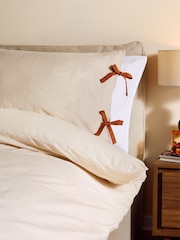 MADE.COM Natural Ansel Stripe 100% Cotton Duvet Cover and Pillowcase Set - Image 3 of 5