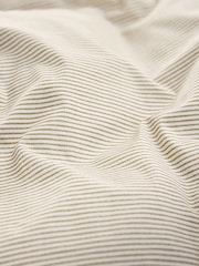 MADE.COM Natural Ansel Stripe 100% Cotton Duvet Cover and Pillowcase Set - Image 4 of 5