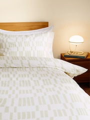 MADE.COM Green Avery 100% Cotton Duvet Cover and Pillowcase Set - Image 3 of 5