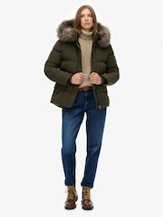 Superdry Green Everest 5 Baffle Puffer Jacket - Image 3 of 7
