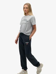 Superdry Blue ATH Essential Boyfriend Joggers - Image 2 of 6
