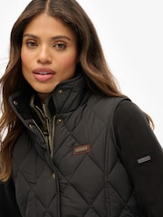 Superdry Black Sports Puffer Gilet - Image 4 of 7