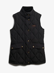 Superdry Black Sports Puffer Gilet - Image 6 of 7