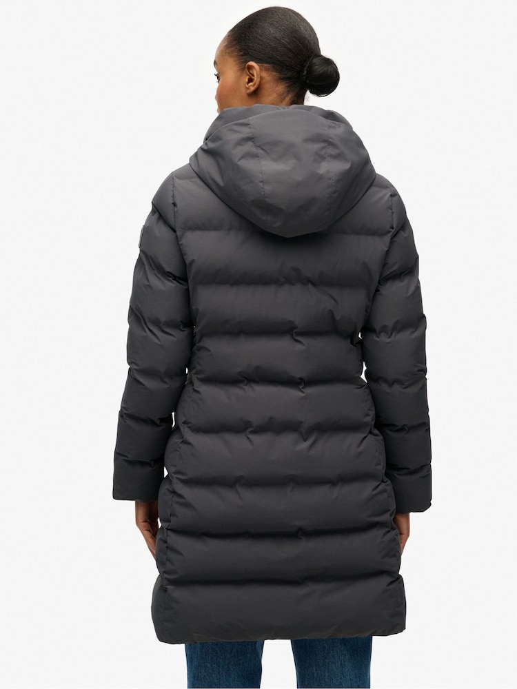 Superdry Grey City Mid Padded Jacket - Image 2 of 7