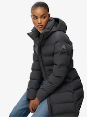 Superdry Grey City Mid Padded Jacket - Image 5 of 7