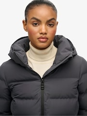 Superdry Grey City Mid Padded Jacket - Image 6 of 7
