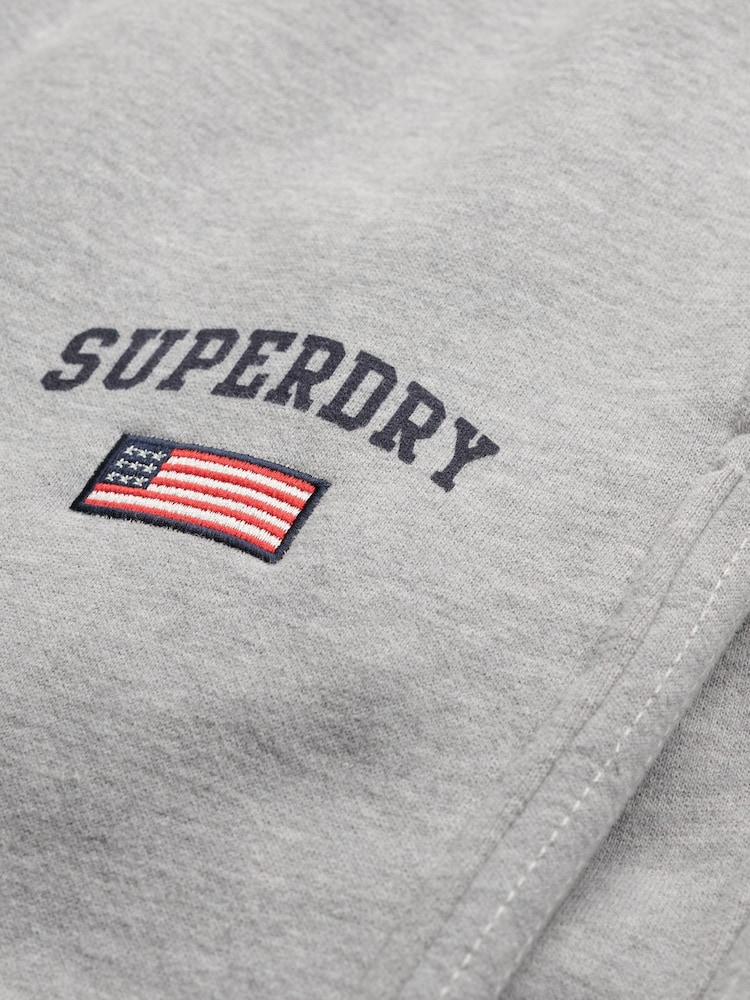 Superdry Grey ATH Essential Boyfriend Joggers - Image 6 of 6