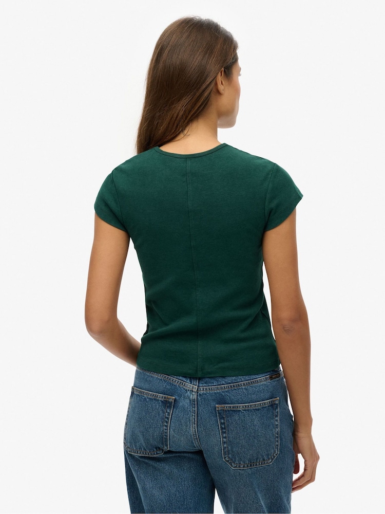 Superdry Green Athletic Essential T-Shirt - Image 2 of 5