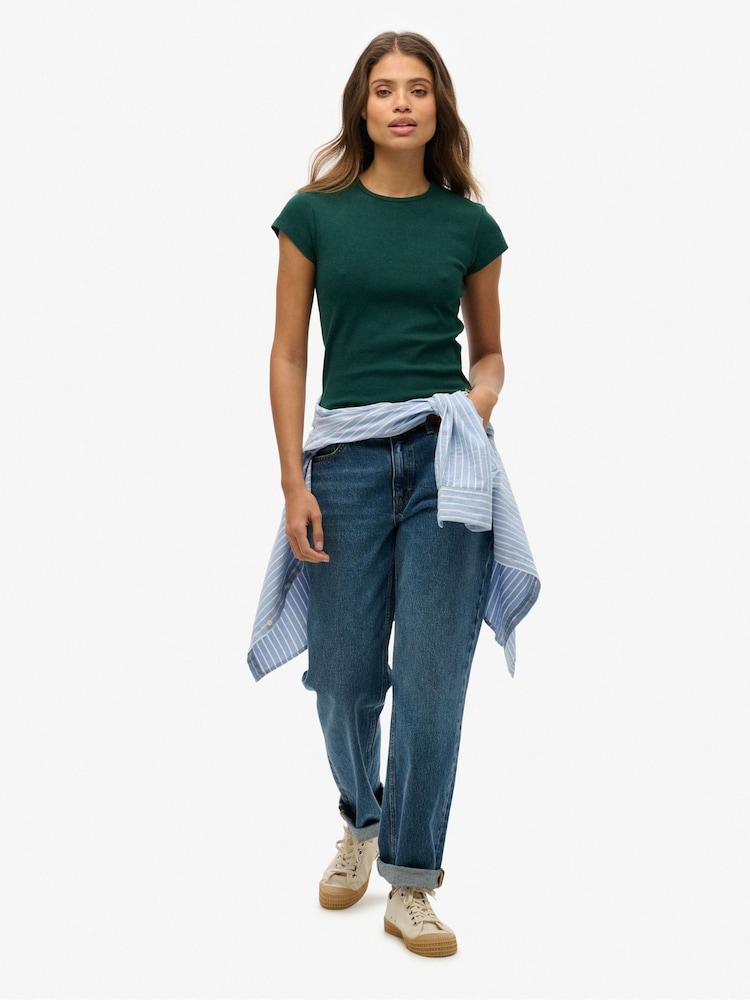 Superdry Green Athletic Essential T-Shirt - Image 3 of 5