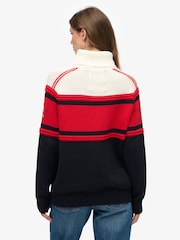 Superdry Red Apres Ski Roll Neck Jumper - Image 2 of 5