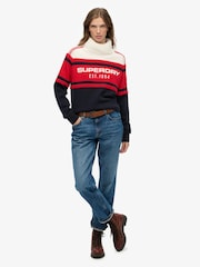 Superdry Red Apres Ski Roll Neck Jumper - Image 3 of 5